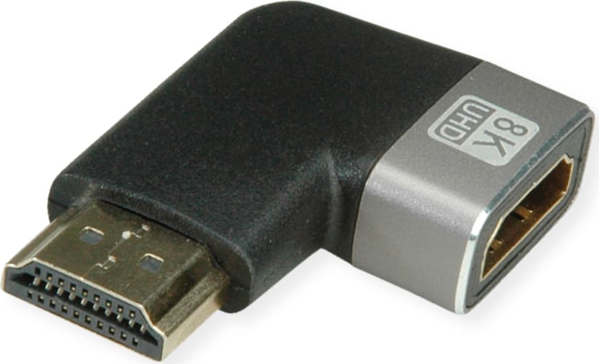 Roline 8K HDMI Adapter, M/F, 90°