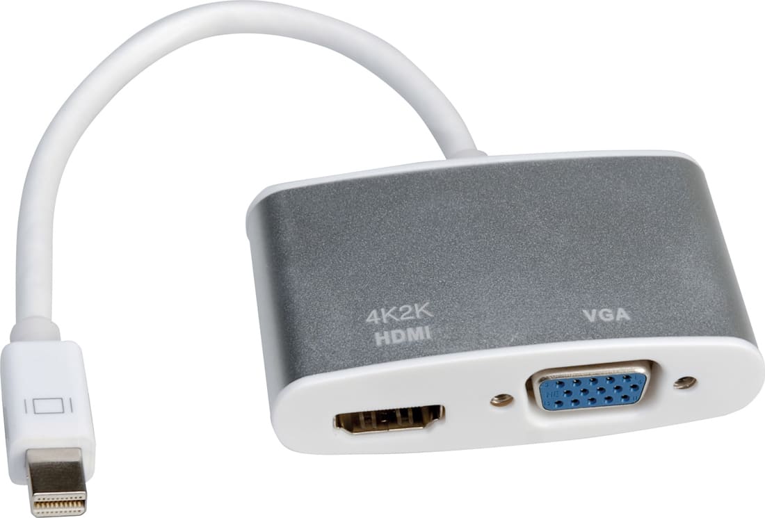 Roline Adapter, Mini DisplayPort - HDMI/VGA