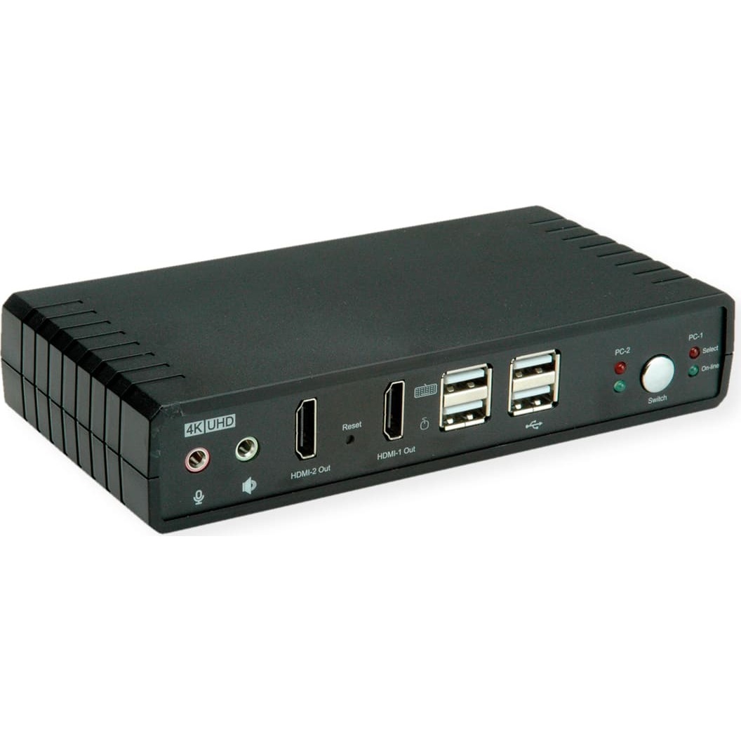 Roline Dual-Head 4K@60Hz HDMI KVM Switch