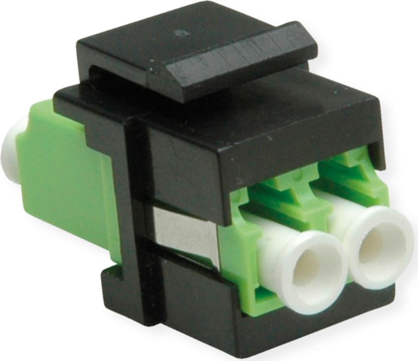 Roline Fiber Optic Keystone Jack, LC/LC