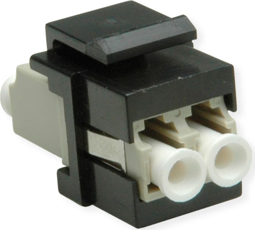 Roline Fiber Optic Keystone Jack, LC/LC