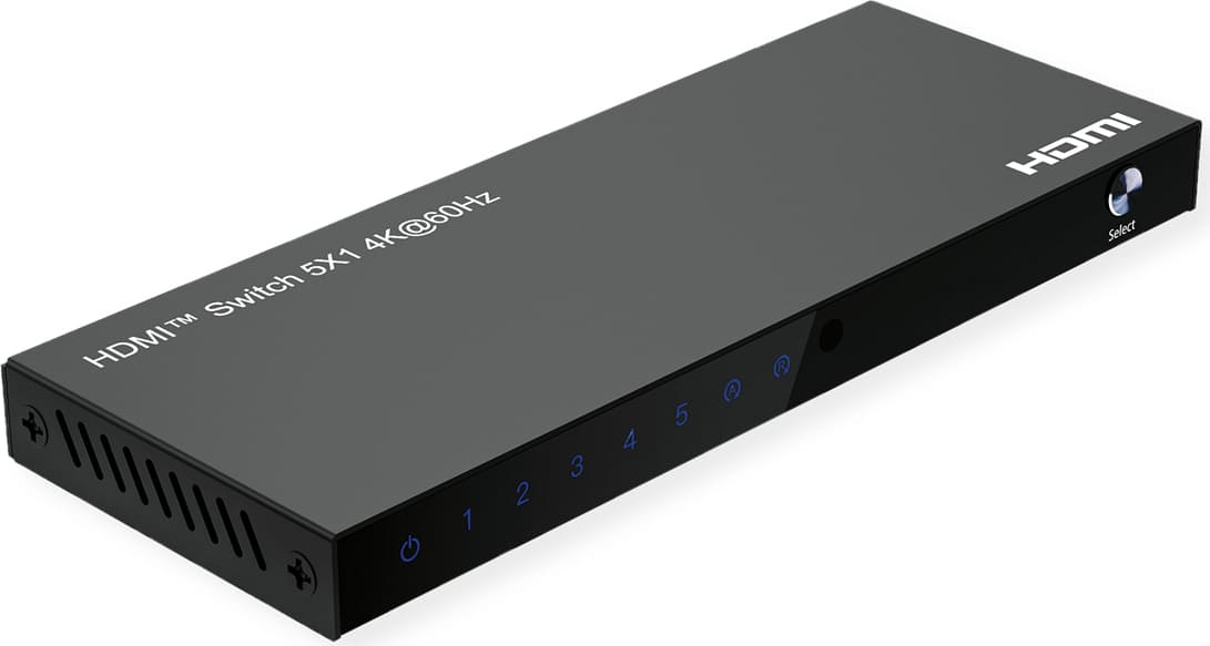 Roline HDMI Switch, 5x1, 4K60Hz, with