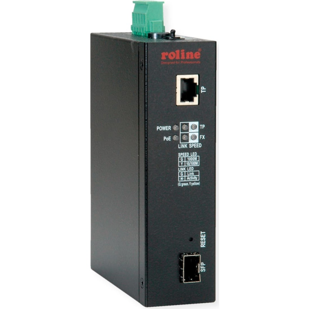 Roline Industrial Managed Media Converter Gigabit
