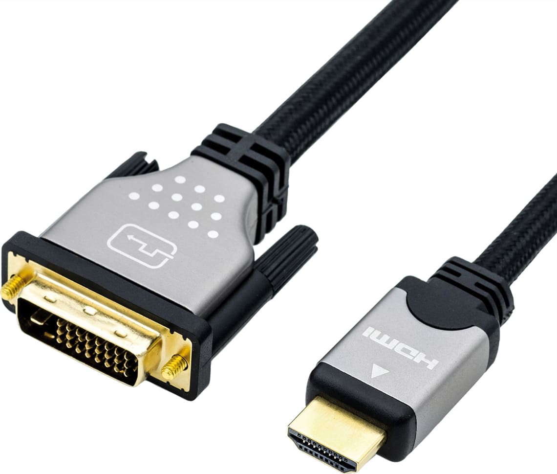 Roline Monitor Cable, DVI (24+1) -