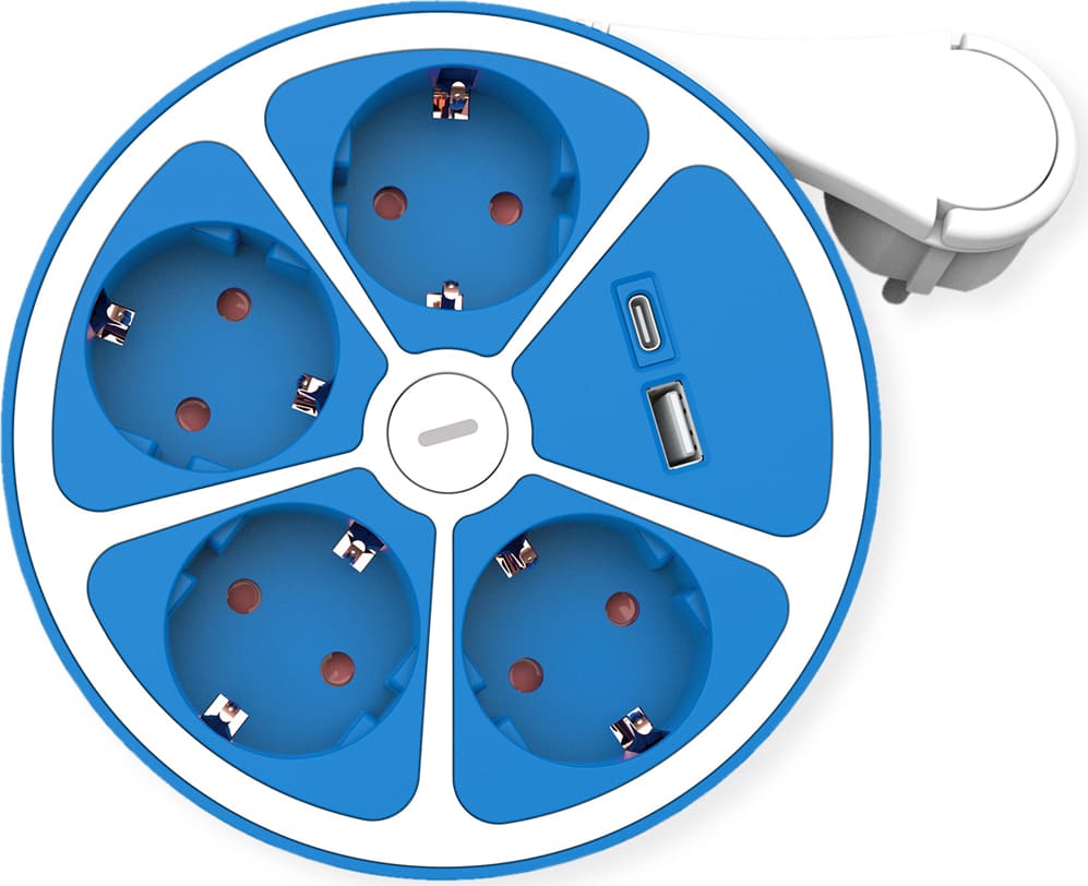 Roline Power Strip, 4-way, with switch