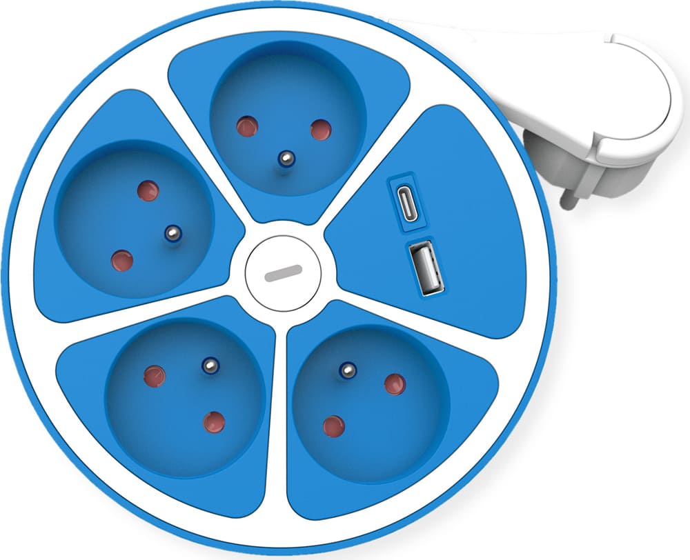 Roline Power Strip, 4-way, with switch