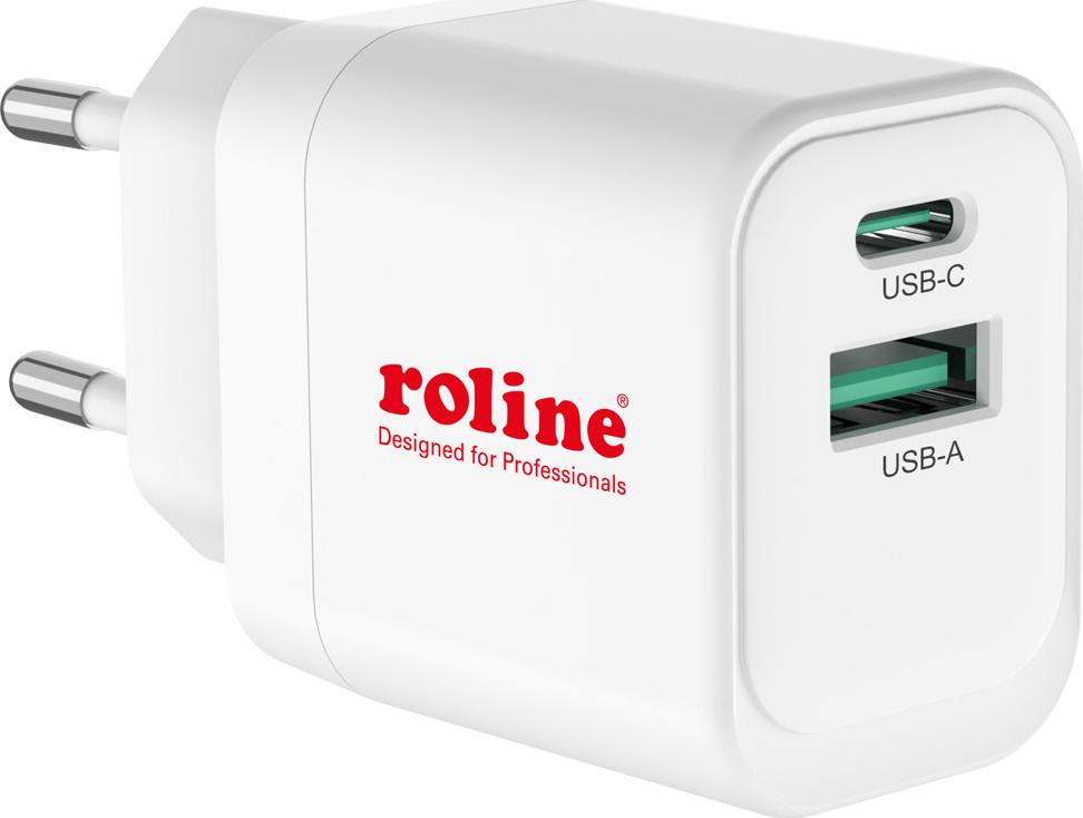 Roline USB Wall Charger Euro Plug