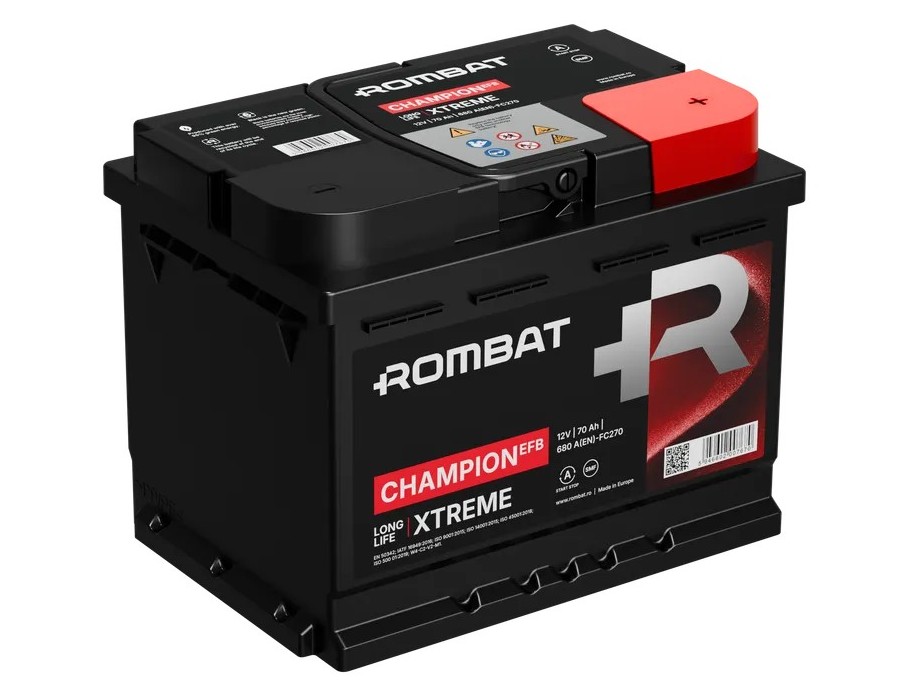 Rombat CHAMPION EFB 12V 70Ah 680A(EN)