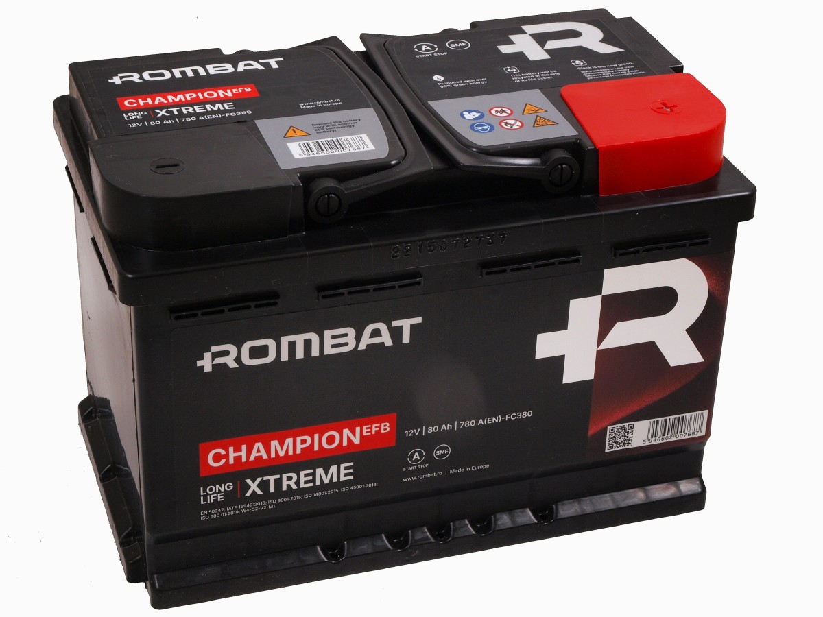 Rombat CHAMPION EFB 12V 80Ah 780A(EN)