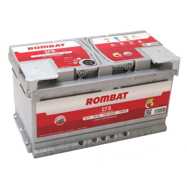 Rombat EFB 12V 75Ah 760A(EN) LB4