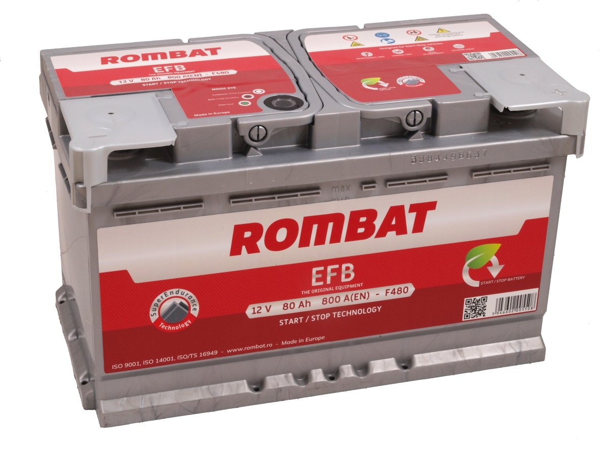 Rombat EFB 12V 80Ah 800A(EN) L4
