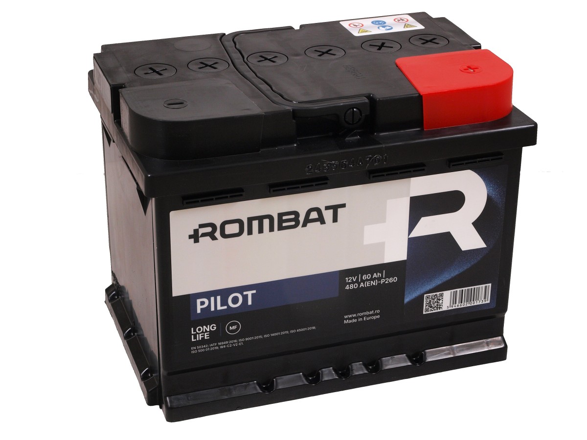 Rombat Pilot 12V 60Ah, 480A(EN) L2