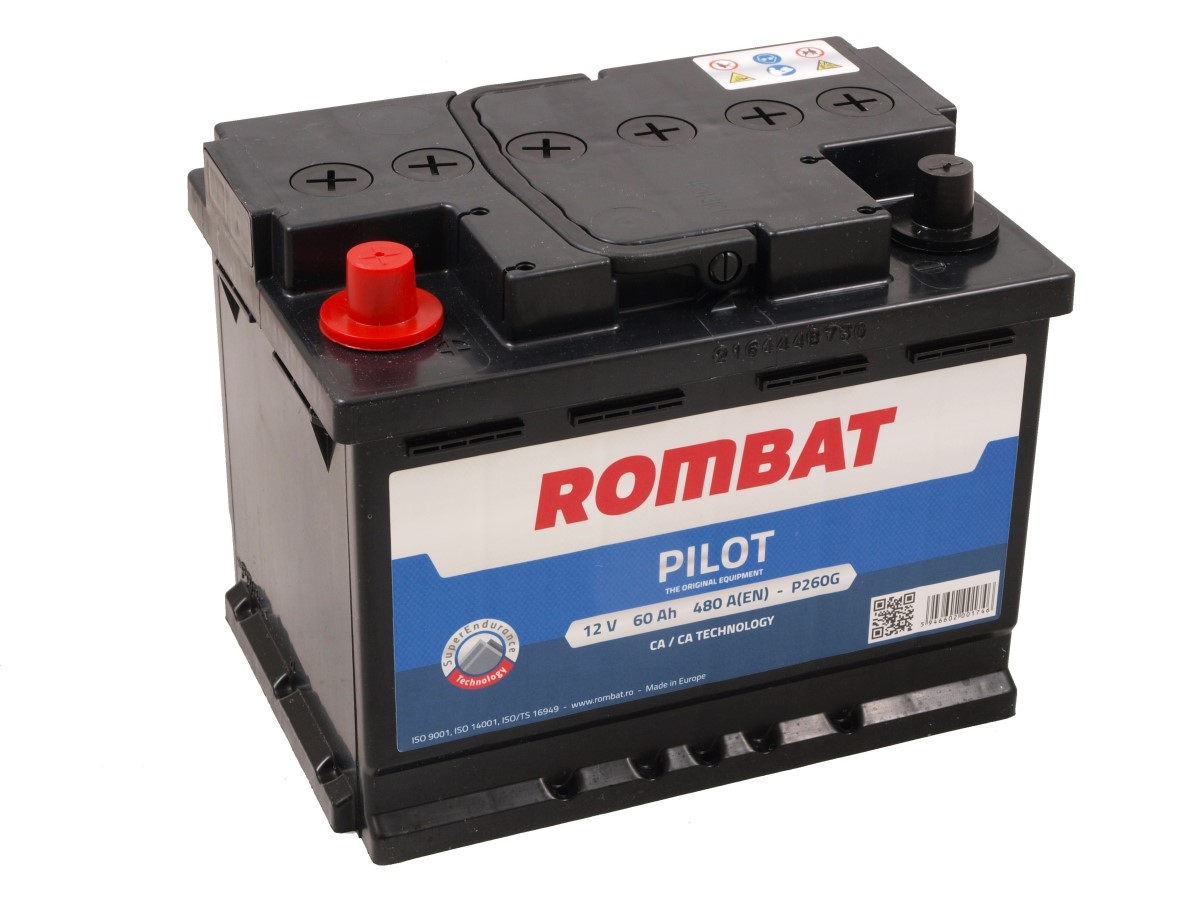 Rombat Pilot 12V 60Ah, 480A(EN) L2