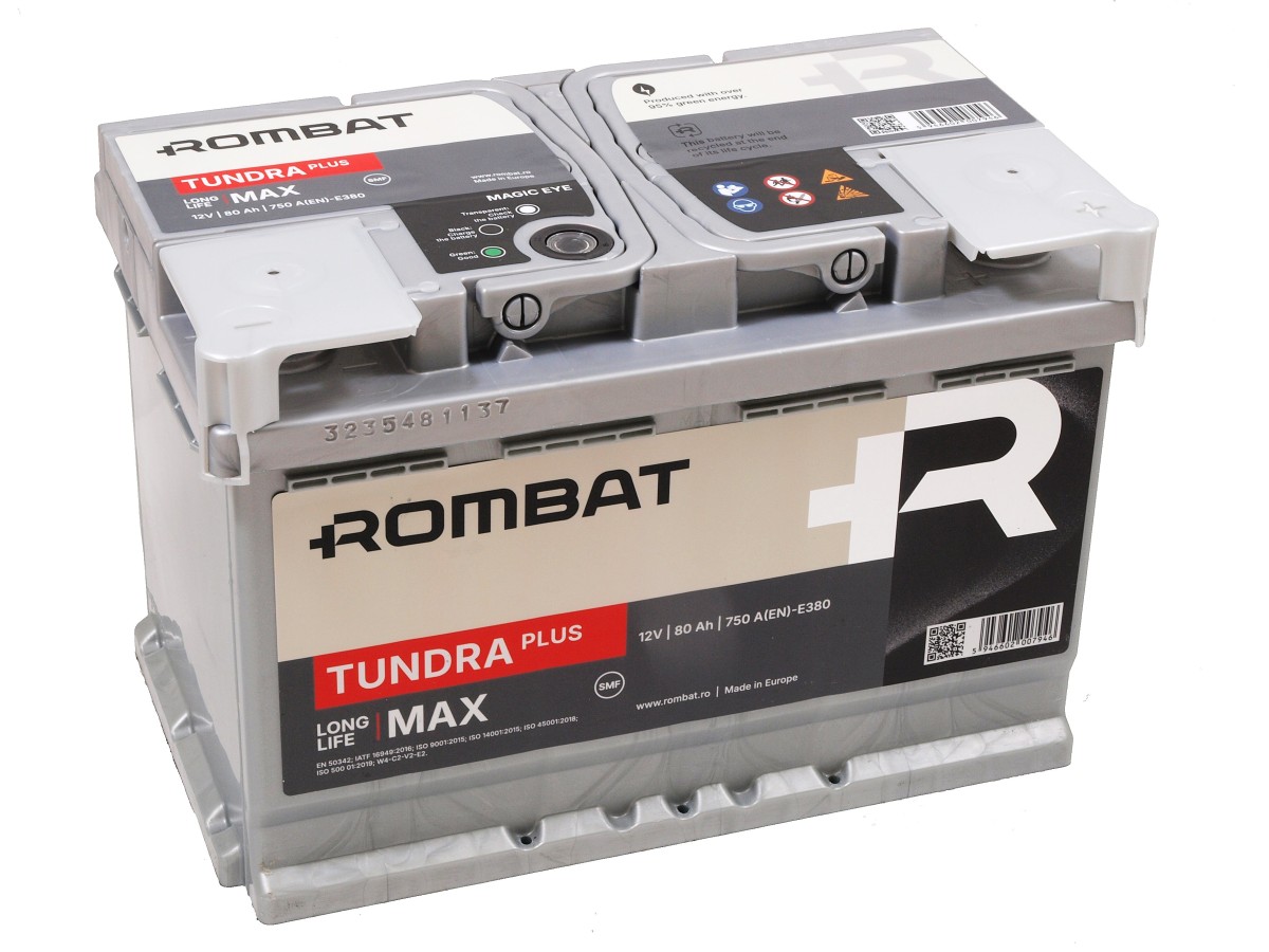 Rombat TUNDRA PLUS 12V 80Ah 750A(EN)