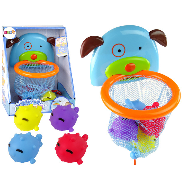 LEANToys Rotaļlieta vannai MINI BASKETBOLS 14774