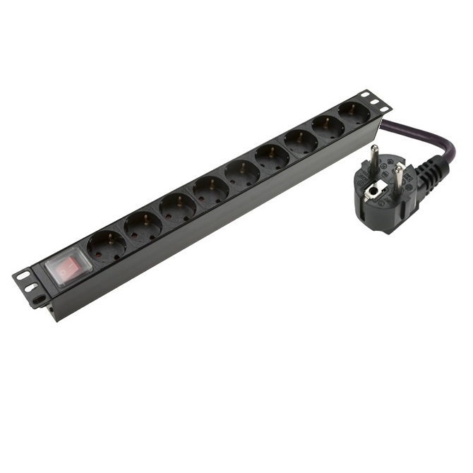 Rozešu bloks uz 9 ligzdām 19"
