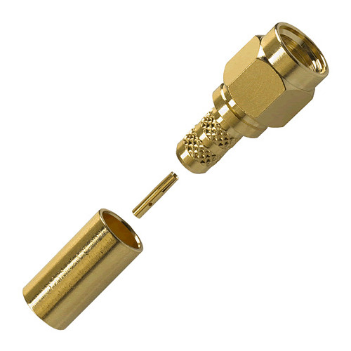 CHANG-HONG RP-SMA male plug crimp-solder RG58