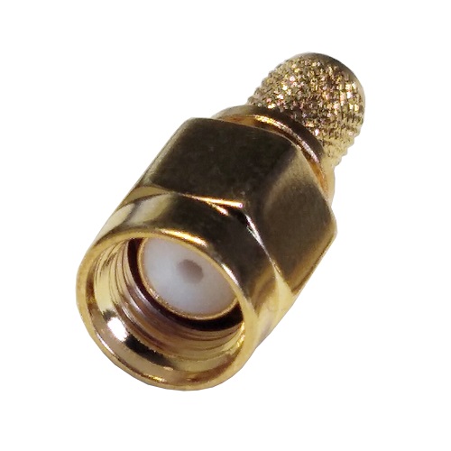HISMART RPSMA-male Crimp Connector for RG58
