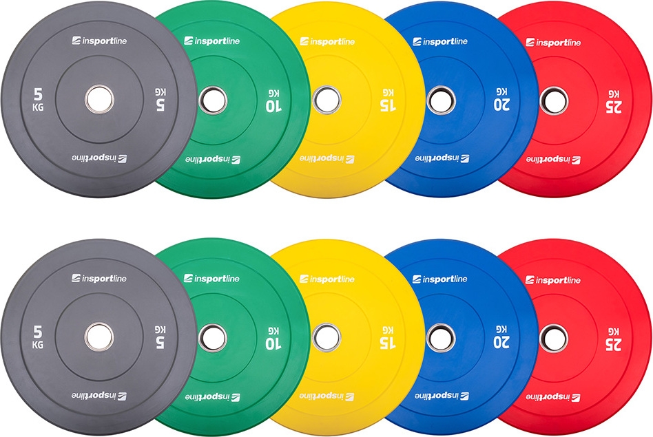 Rubber Weight Plate Set inSPORTline Bumper