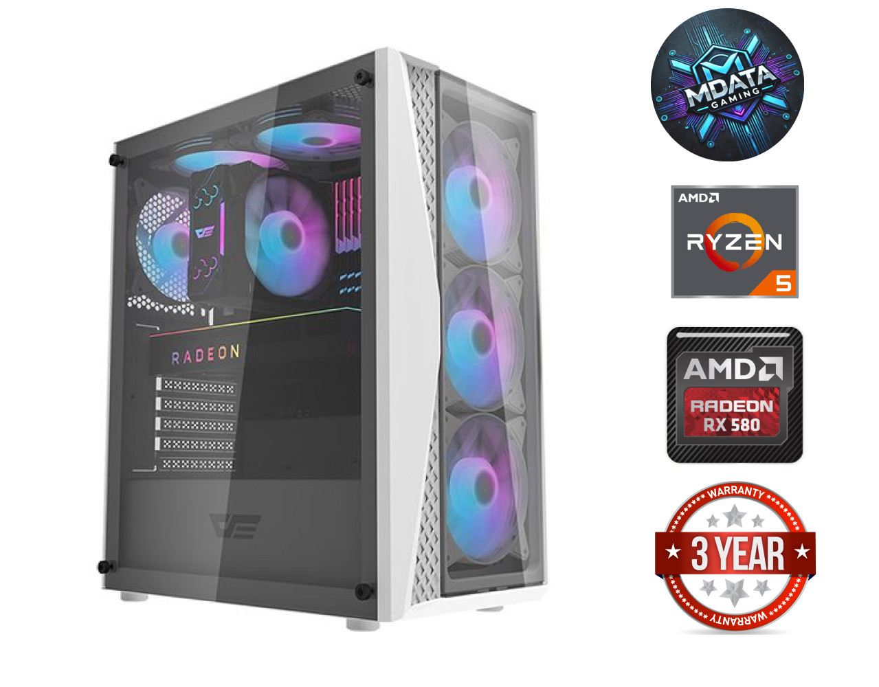 MDATA GAMING Ryzen 5 5600G 16GB