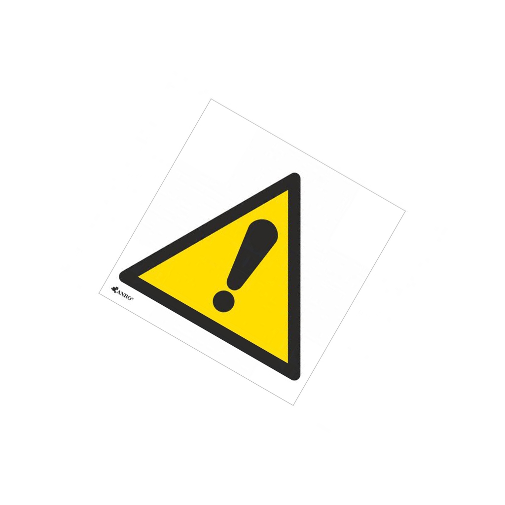ANRO Safety sign; warning; PVC; W: