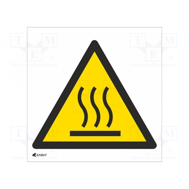 ANRO Safety sign; warning; PVC; W: