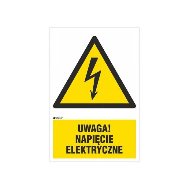 ANRO Safety sign; warning; self-adhesive folie