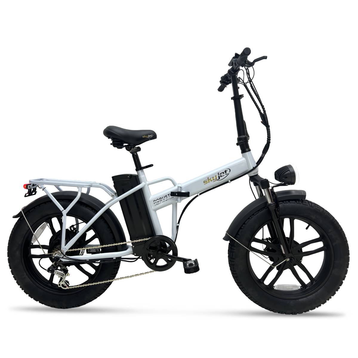 Saliekamais elektriskais velosipēds Skyjet Robusto White