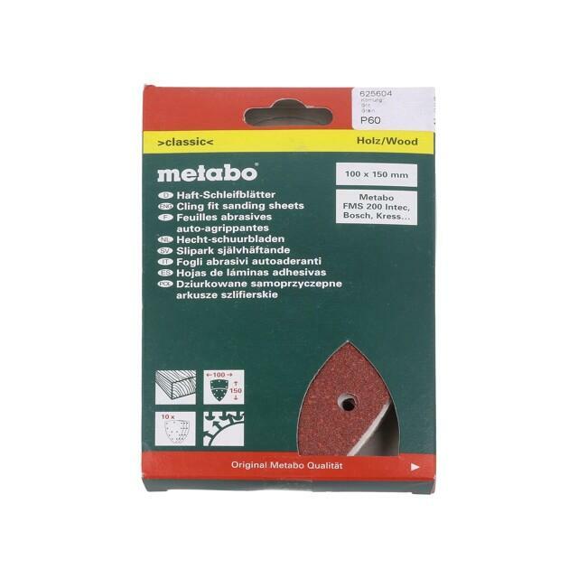 METABO Sanding plate; Granularity: 60; Mounting: