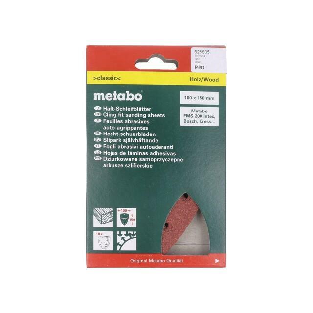 METABO Sanding plate; Granularity: 80; Mounting: