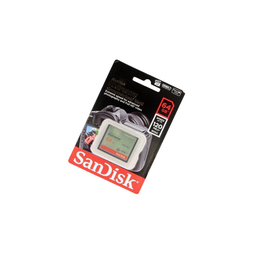 SanDisk CF Extreme Zibatmiņa 64GB |