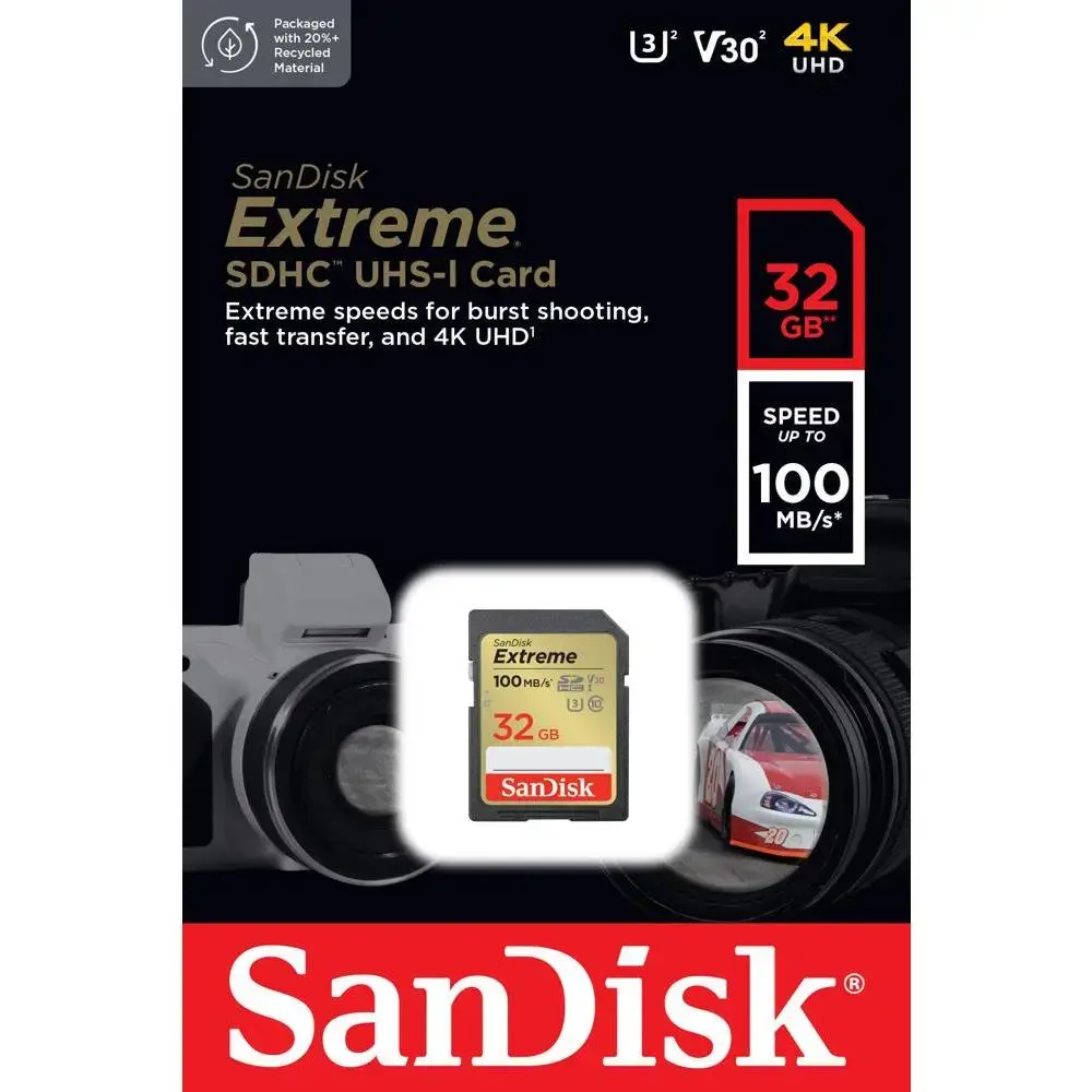 SanDisk Extreme SDHC 32GB Atmiņas Karte