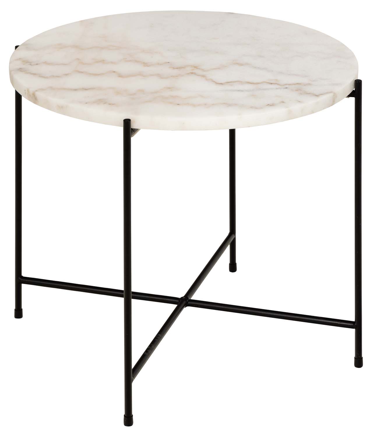 Sānu galds AVILA D52xH40cm, balts |