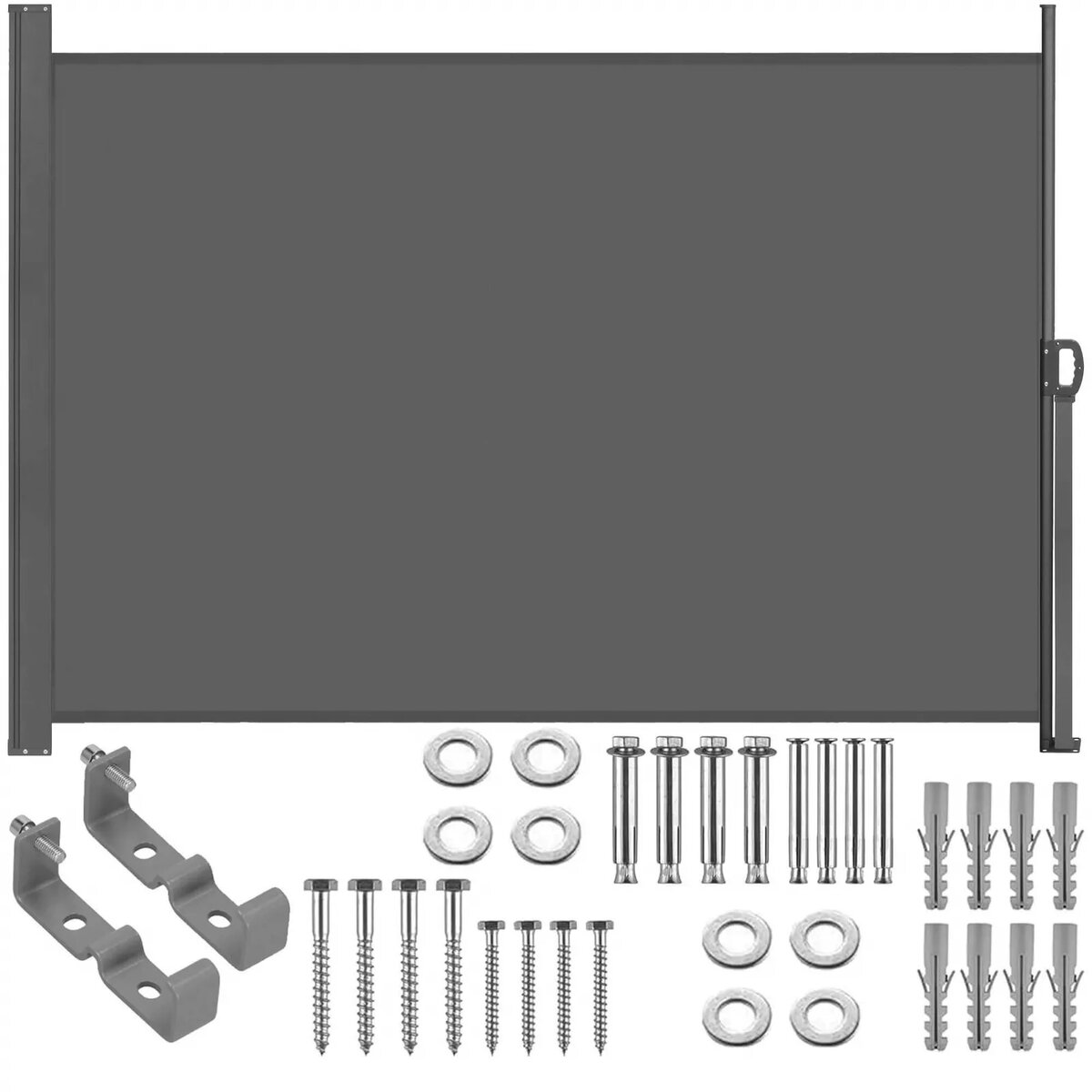Sānu markīze Springos 300x160 cm grafīta