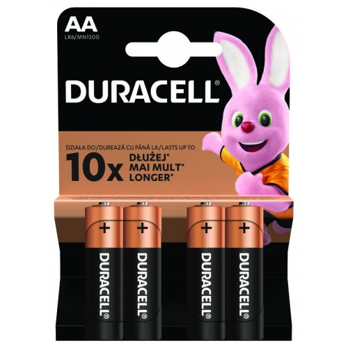 Duracell BASIC LR6 AA baterijas 4