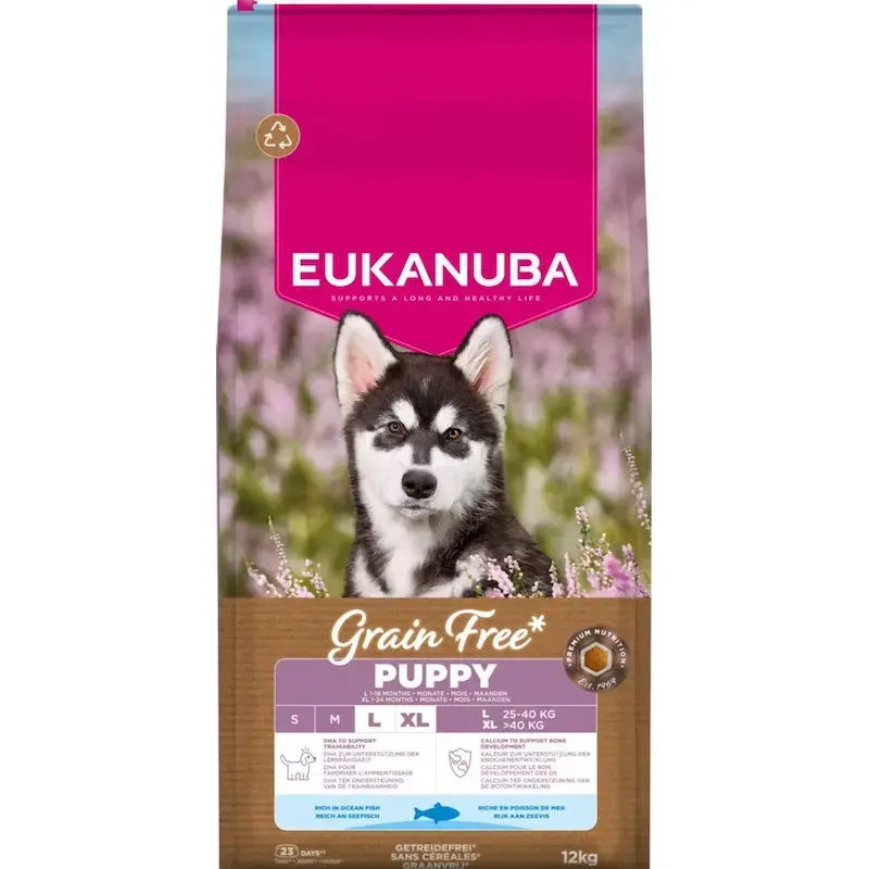 Sausa barība kucēniem - Eukanuba Puppy