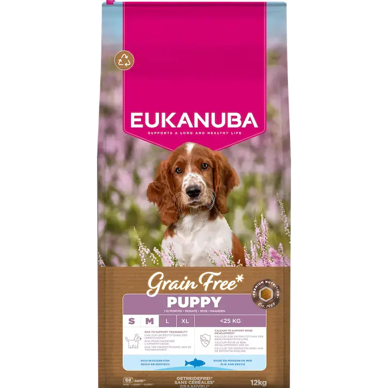 Sausa barība kucēniem - Eukanuba Puppy