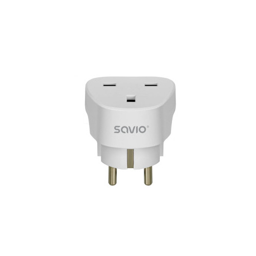 Strāvas adapteris SAVIO Travel adapter UK