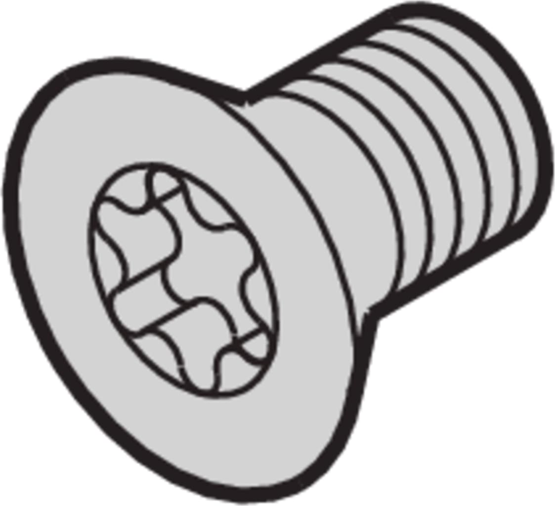 Schroff Countersunk Screw, Torx M5x12 mm