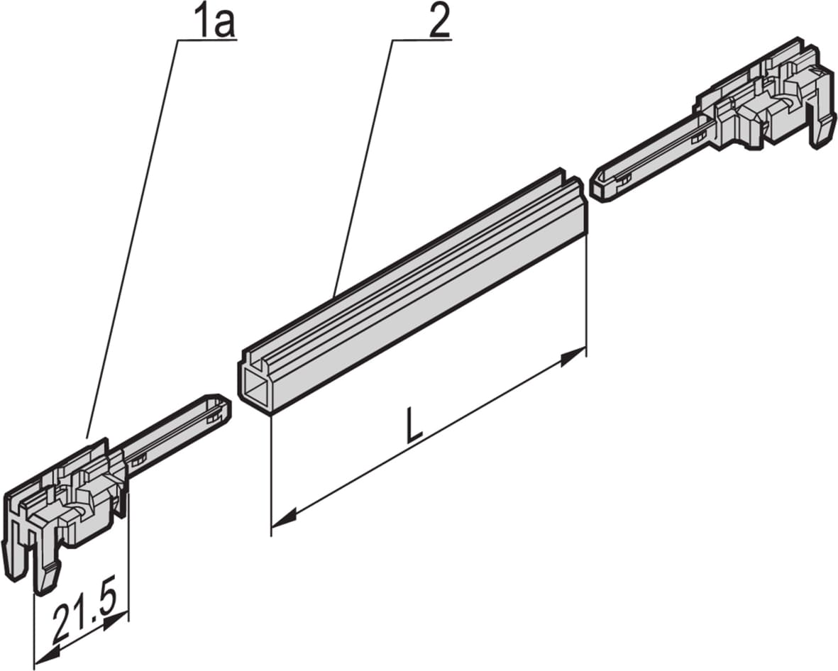 Schroff Guide Rail Accessory Type, PC