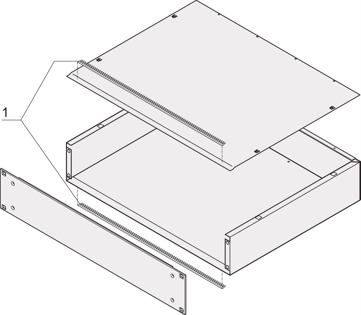 Schroff MultipacPRO EMC Shielding Kit, Aluminium