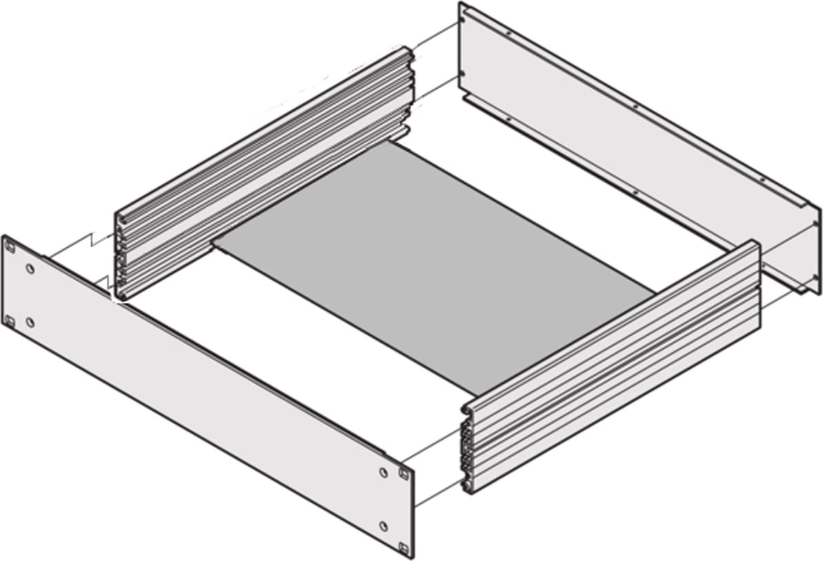 Schroff MultipacPRO Mounting Plate, Depth 150