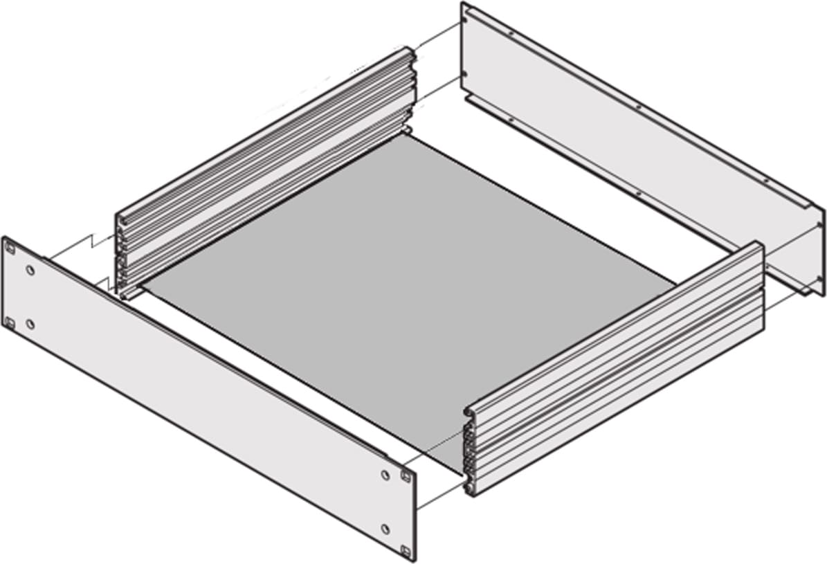 Schroff MultipacPRO Mounting Plate, Depth 270