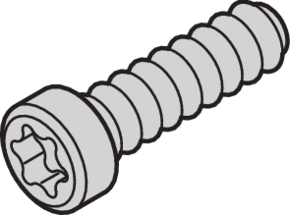 Schroff Panhead Screw, Torx, Self-Securing, M2
