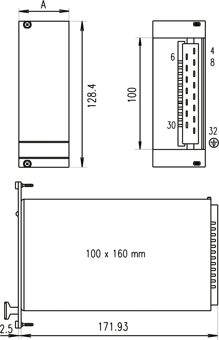 Schroff PSU Front Panel for PSM