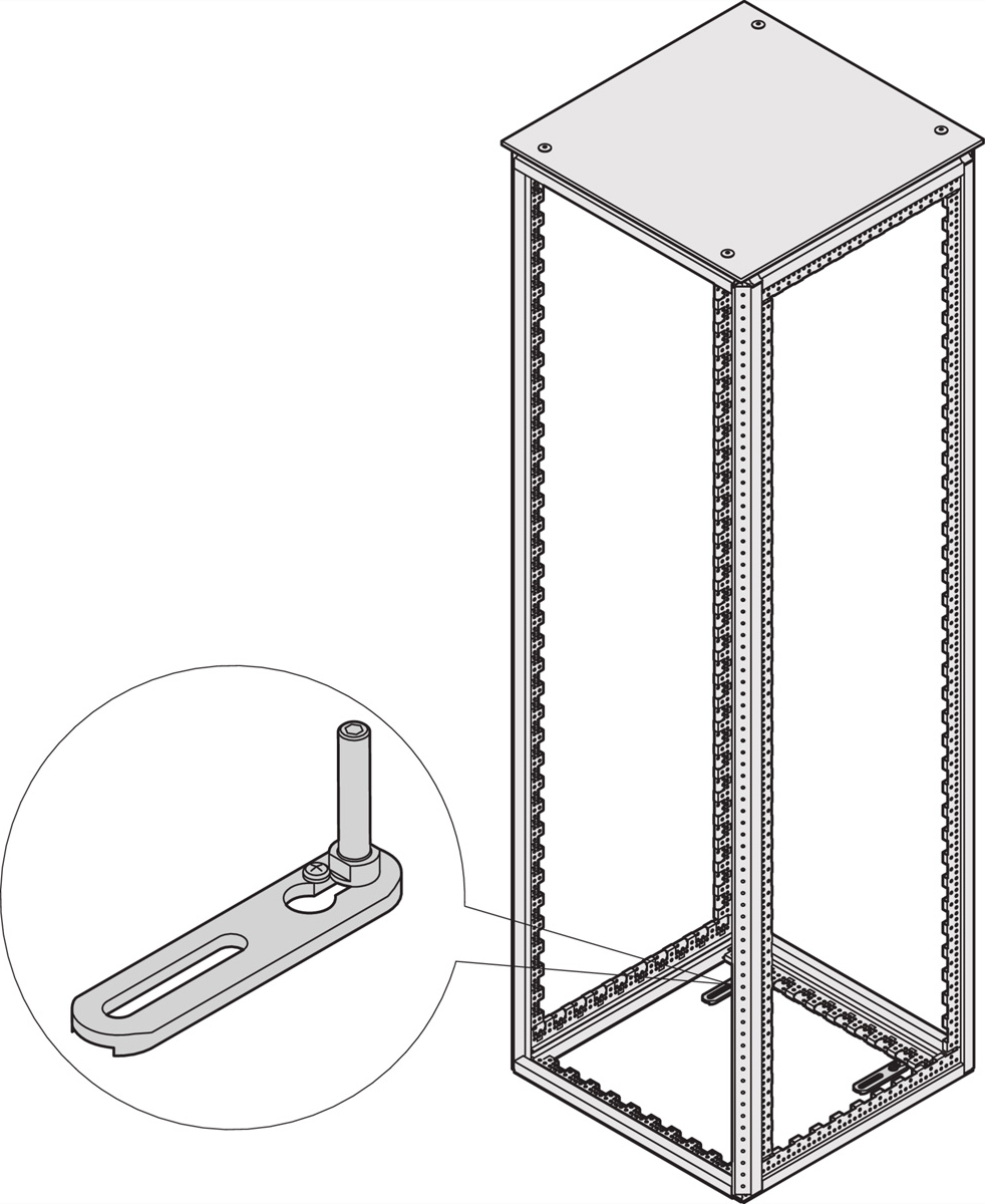 Schroff Varistar Tip-Over Protection for Floor