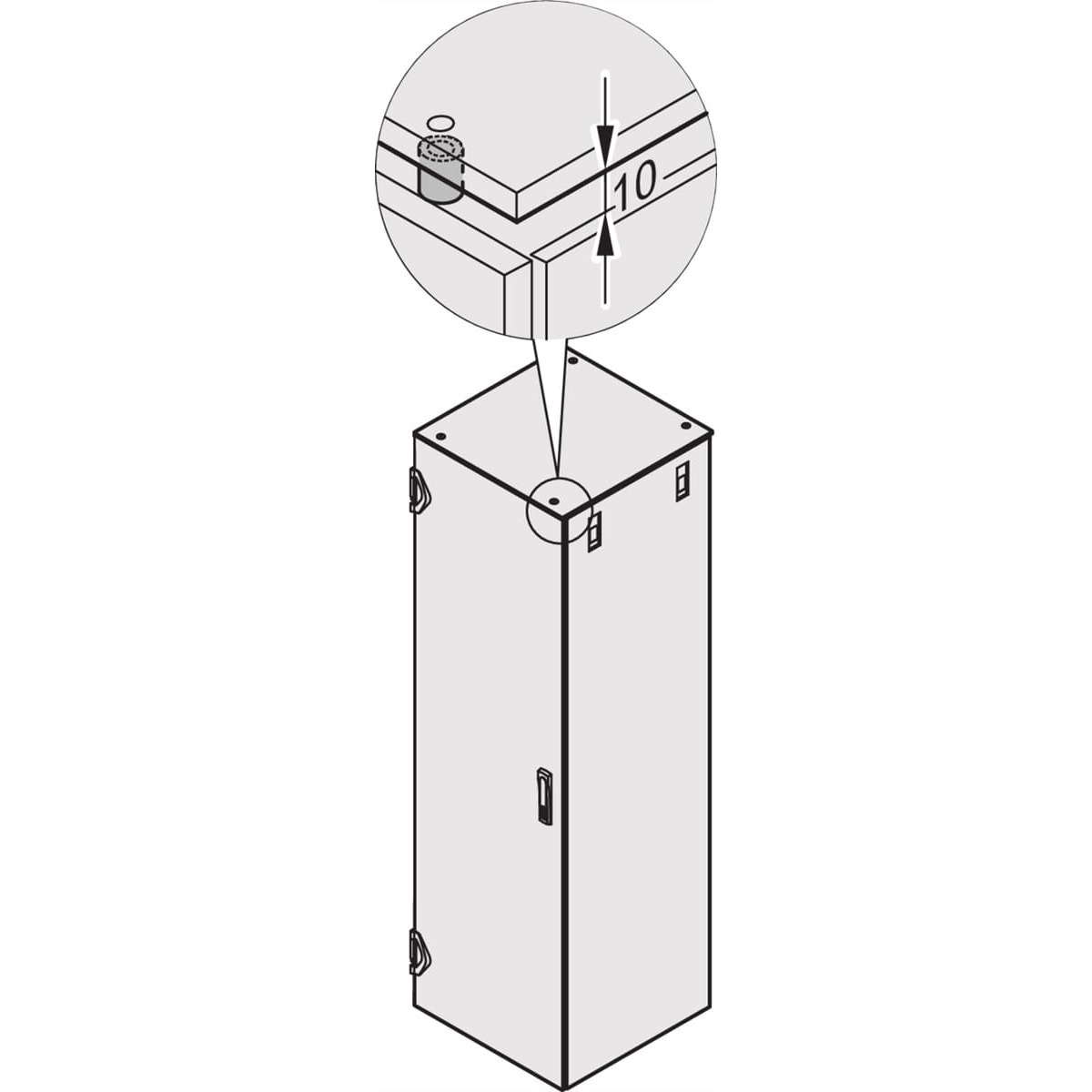 Schroff Varistar Top Cover Spacer, for