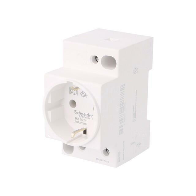 SCHNEIDER ELECTRIC Schuko, 16A, DIN Rail