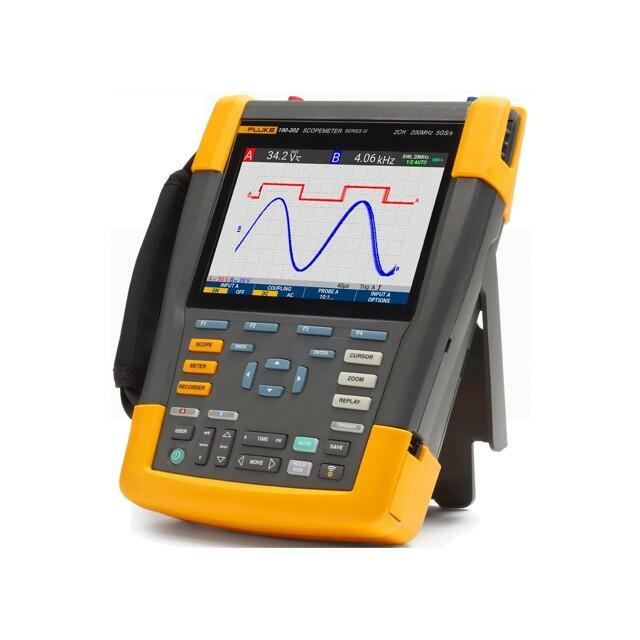 Scopemeter; 200MHz; 8bit; colour,LCD; Ch: