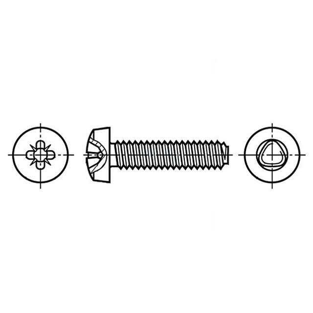 BOSSARD Screw; 2.5x6; Head: cheese